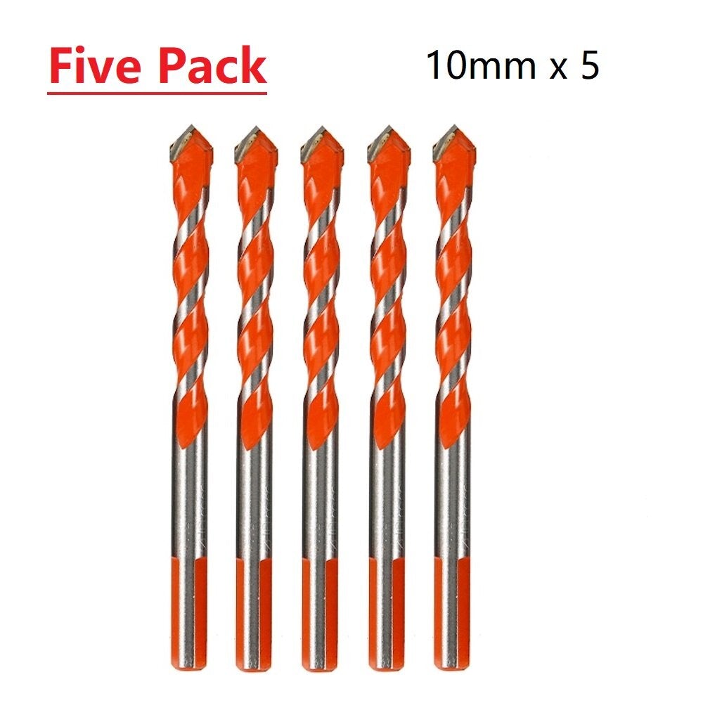 5pcs Ceramic Tile Stainless Steel Drill Carbide Overlord Drill Wall Hole Drilling Electric All-powerful Hand Drill Bit