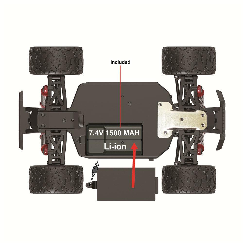 RC Car 2.4G Alloy Brushless Off Road High Speed 52km/h RC Vehicle Models Full Proportional Control