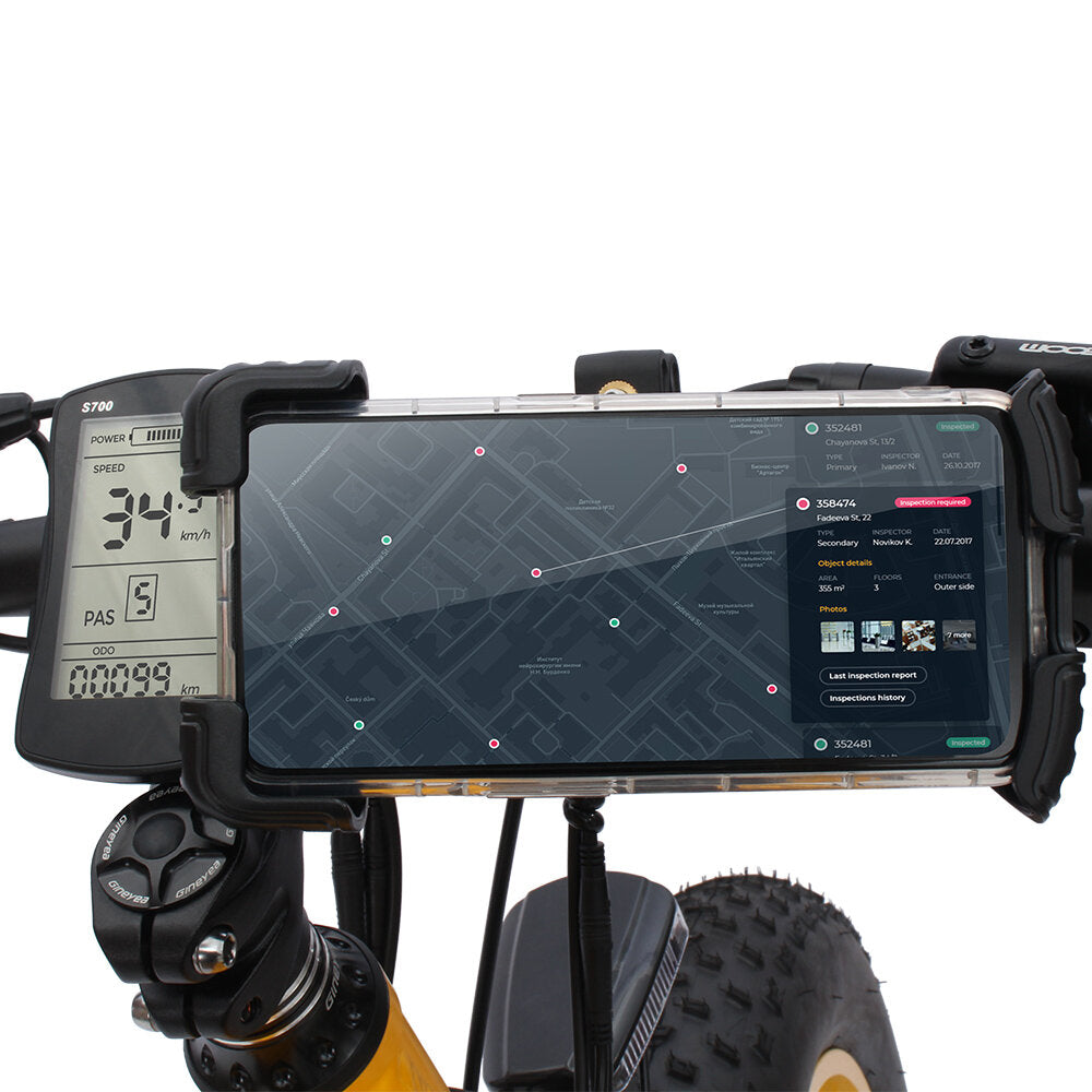 Universal Bike Phone Holder Bicycle Mobile Cellphone Holder Electric Scooter Motorcycle Suporte Shockproof For 4.7"-6.8" Cell Phone