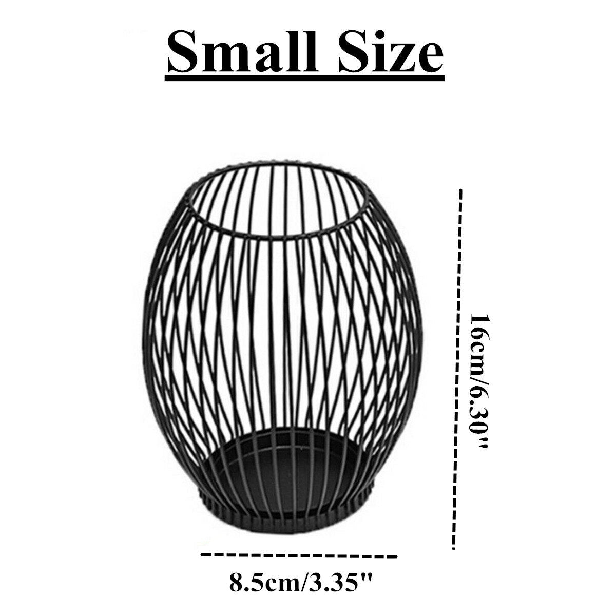Iron Cage Tealight Candle Stand Holder Lantern Candlestick Wedding Decor