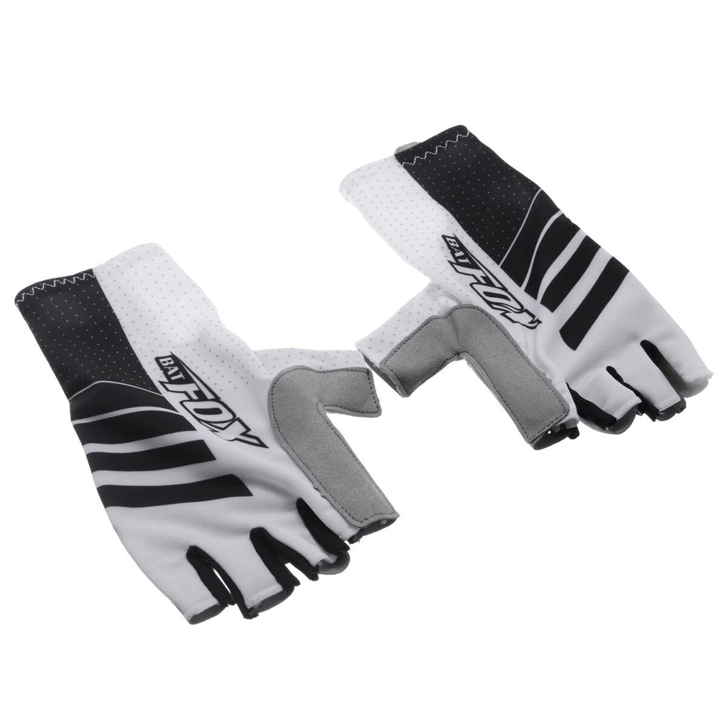 Cycling Half Finger Gloves Anti-slip Shock Absorbing Breathable Elasticity Bike Gloves for Women Men