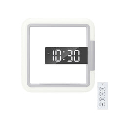 Digital Clock LED Wall Remote Controled RGB Mirror Clock