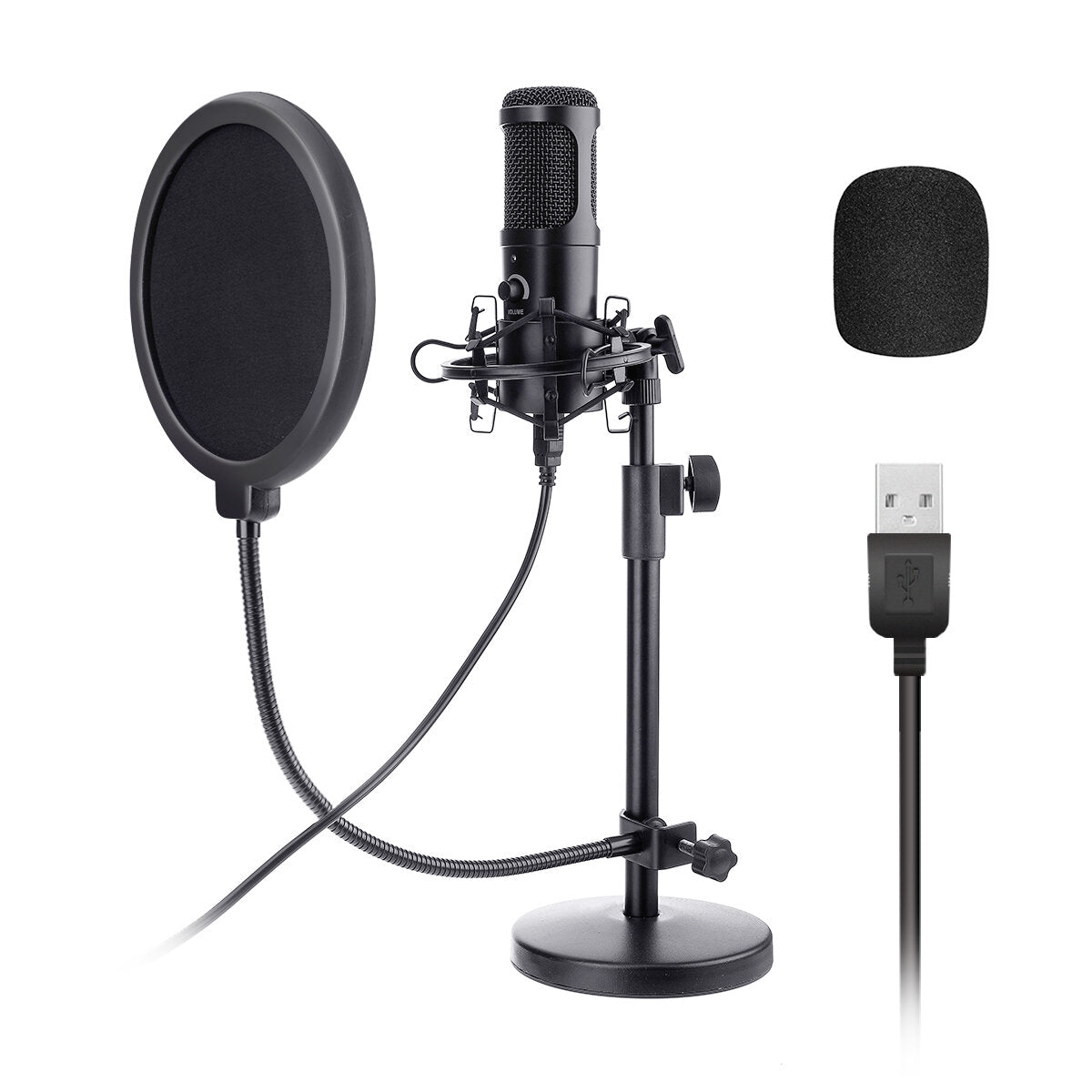 USB Computer Cardioid Microphone Podcast Condenser Microphone