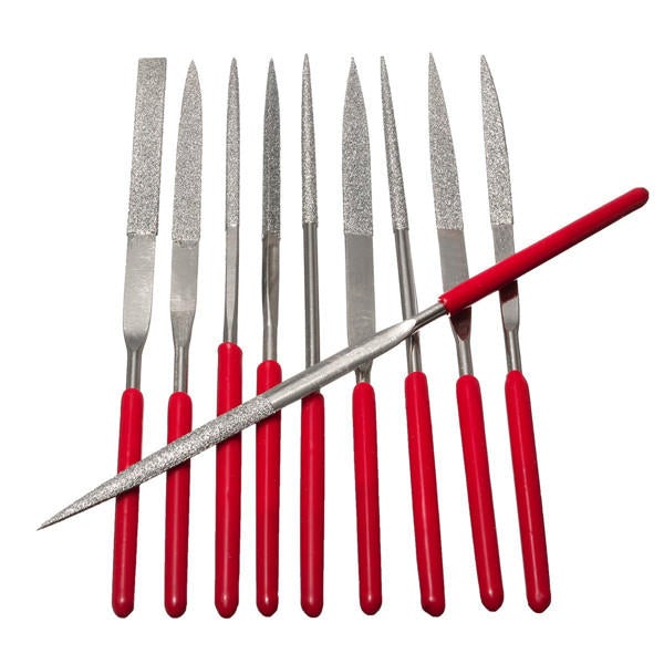 10pcs Diamond File Needle Handle Files Abrasive Tool Needle Handle Files Luthier Tools