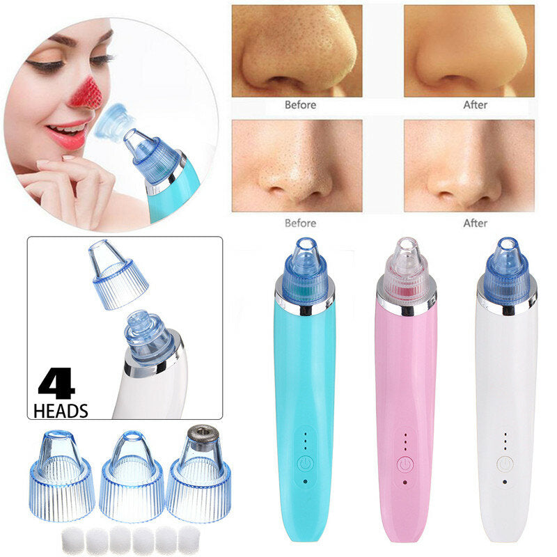 Face Facial Cleansing DC5V 850mA USB Electric Nose Pore Cleanser Cleaner Vacuum Beauty Machine Blackhead Zit Acne Remover Tool