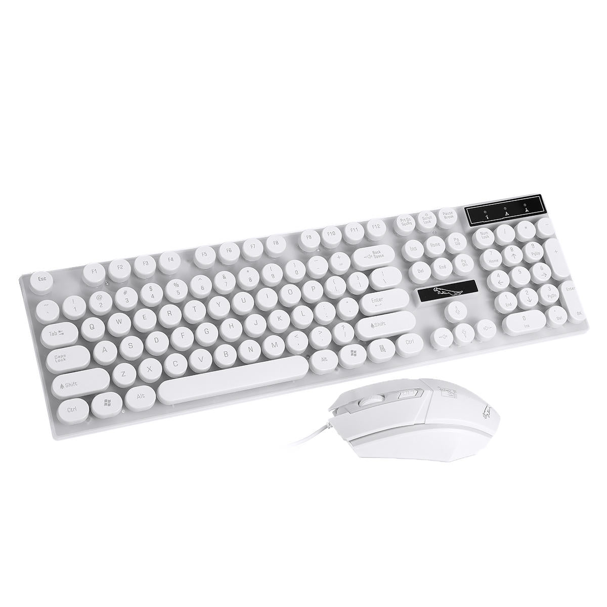 104 Keys Colorful Backlight USB Wired Gaming Keyboard and Gaming Mouse Combo for PC Laptop