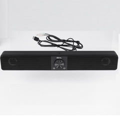 Wired Computer Speakers Soundbar with 3 Light Mode Enhanced Stereo USB Powered 10W