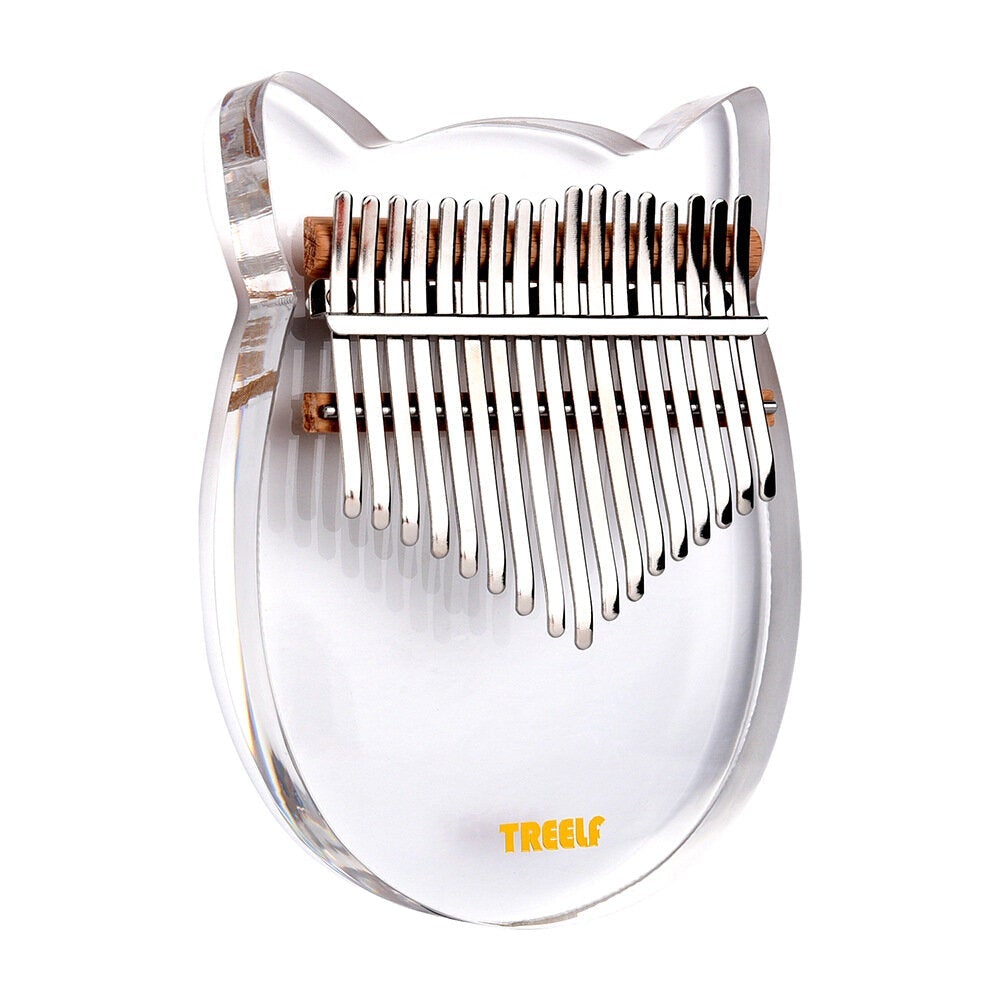 17 key Kalimba Acrylic Thumb Piano Keys Mbira Transparent Keyboard Instrument