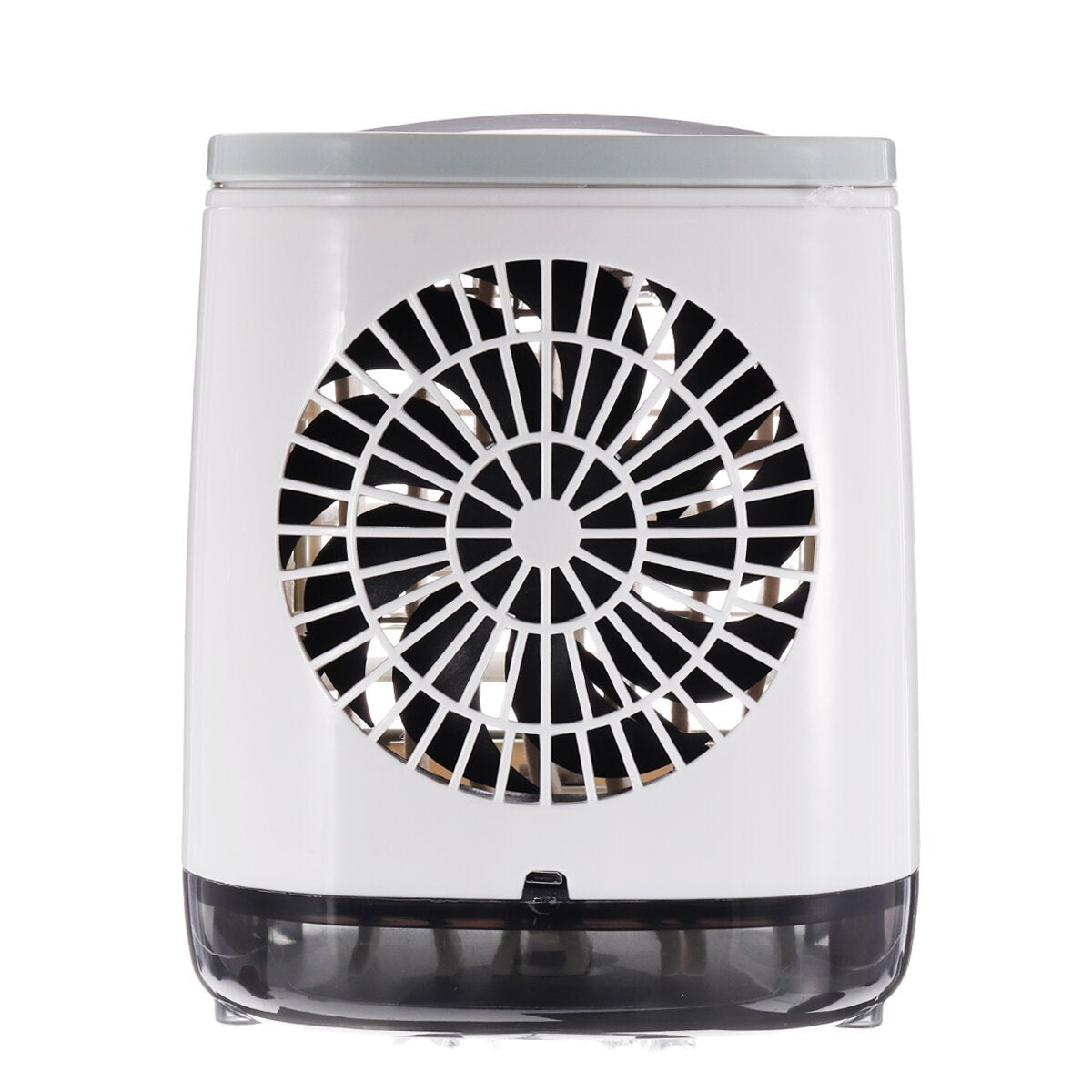 3 Gear LED Mini Air Conditioner Fan Rechargeable Cooling Misting Desk Fan Home Office Bedroom Travel