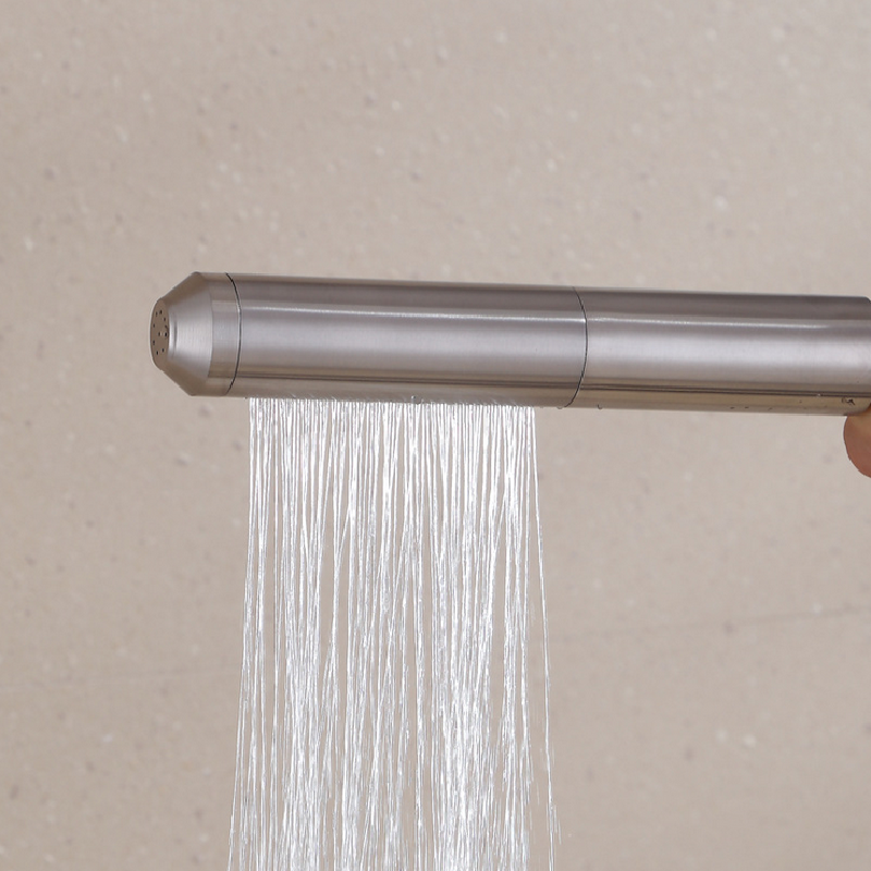 Stainless Steel Bathroom Portable Bidet Sprayer Handheld Showerhead Two Water Modes Ajustable Booster Shower Head