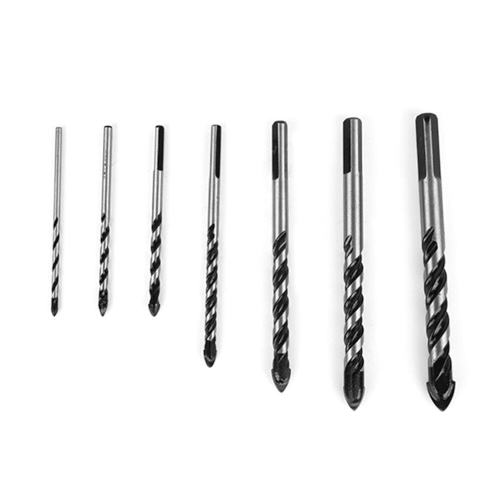 5/7/9/10Pcs 3-12mm Glass Bit Twist Spade Drill Triangle Bits For Ceramic Tile Concrete Marble