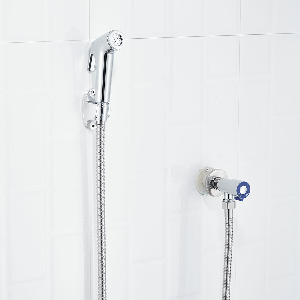 Stainless Steel Handheld Douche Bidet Sprayer Shower Head Toilet Adapter Hose Kit