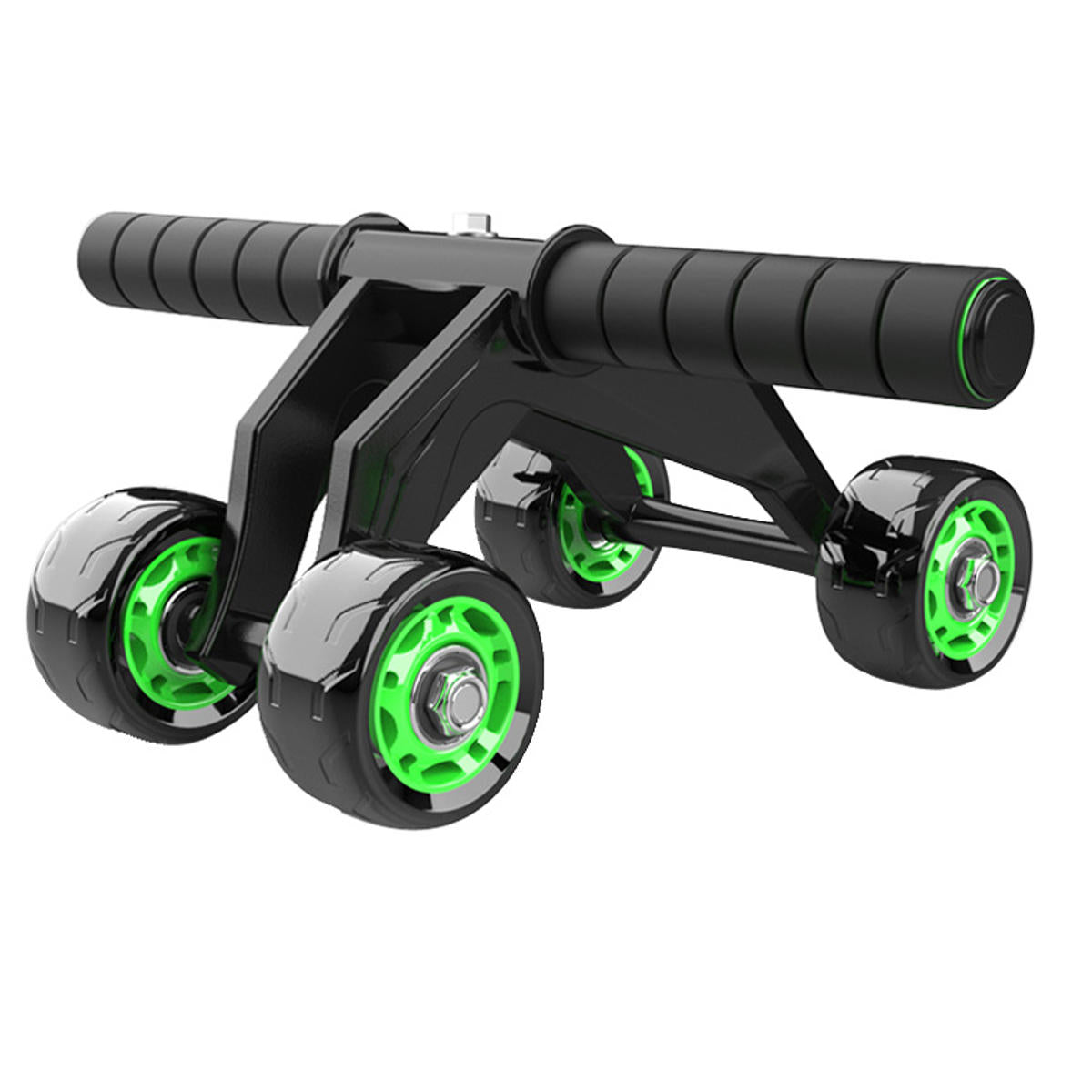 4 Wheel ABS Roller Wheel Sports Fitness Gym Exercise Stretch Wasit Abdominal Wheel Rooler
