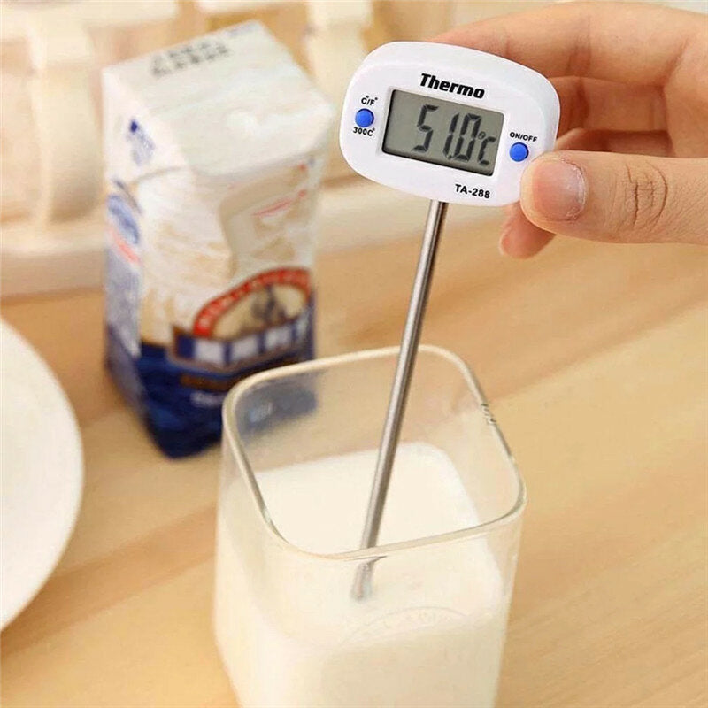 Food Thermometer Fast Temperature Measurement 304 Stainless Steel for Kitchen