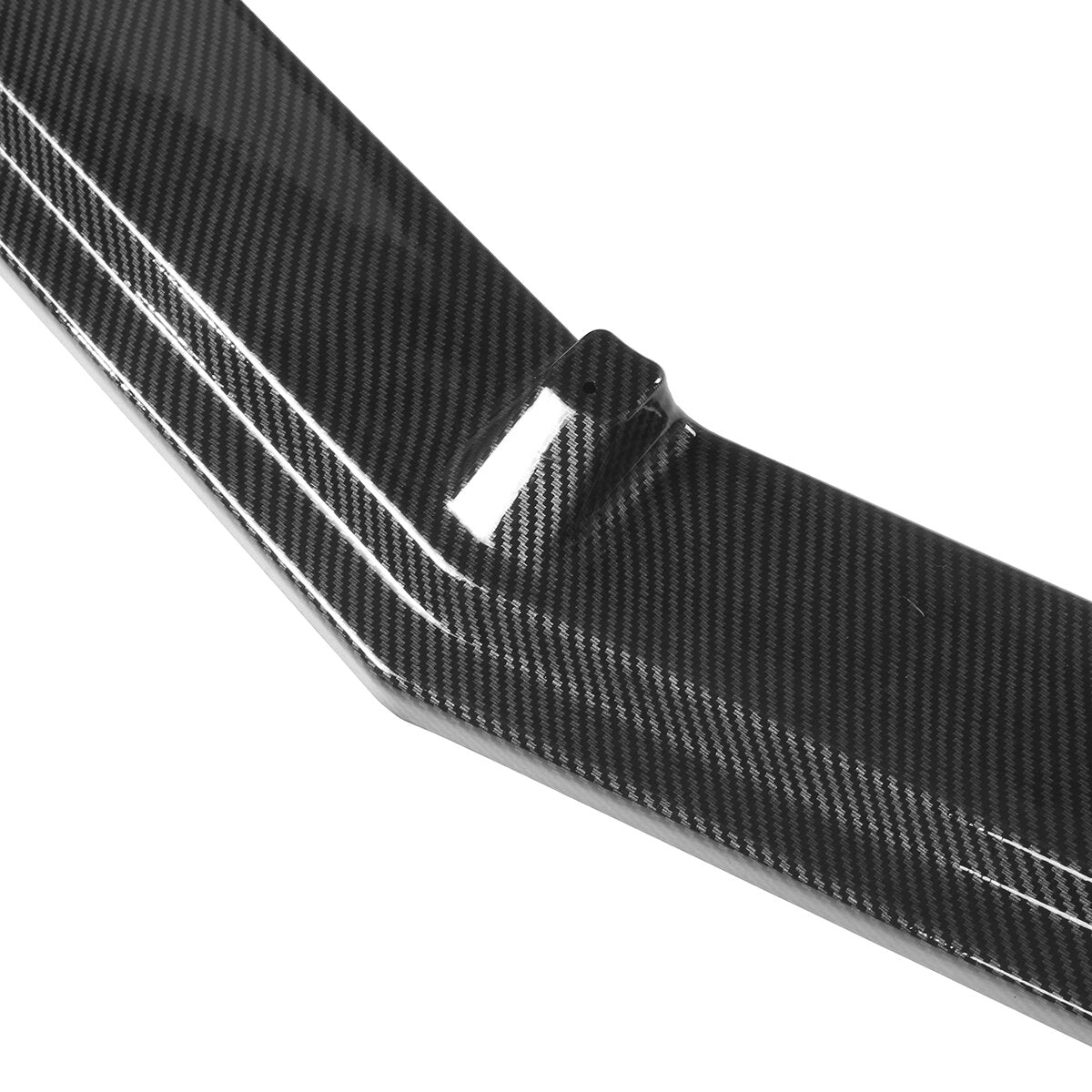 3Pcs Carbon Fiber Look Front Bumper Lip Spoiler