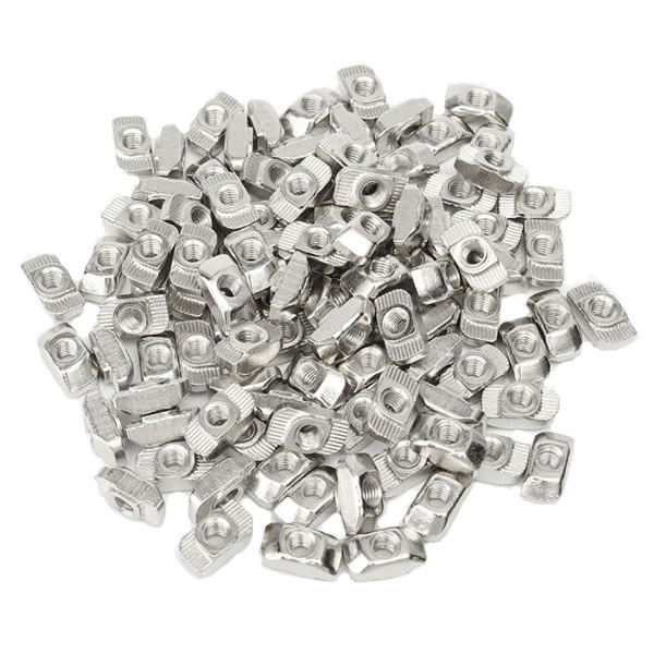 50pcs T Sliding Nut Block for 3030 Aluminum Profile Zinc Coated Plate Aluminum Accessories