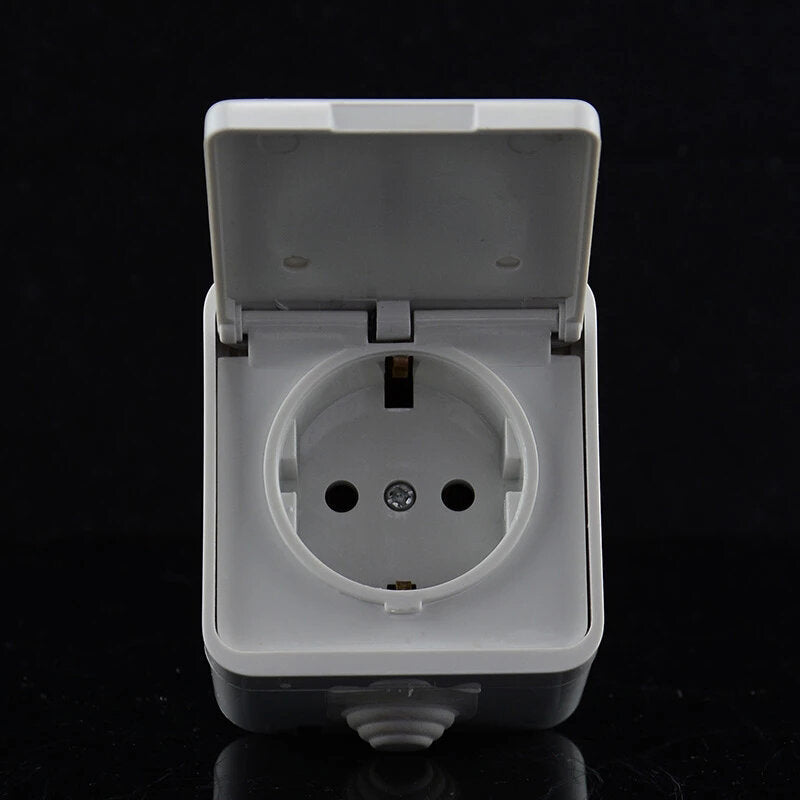 EU Standard Covered Power 16A Socket European Standard Power Outlet Wall Socket