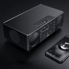 Wireless Bluetooth Speaker Play HD Video Double Alarm Clock FM Radio for Home Outdoor
