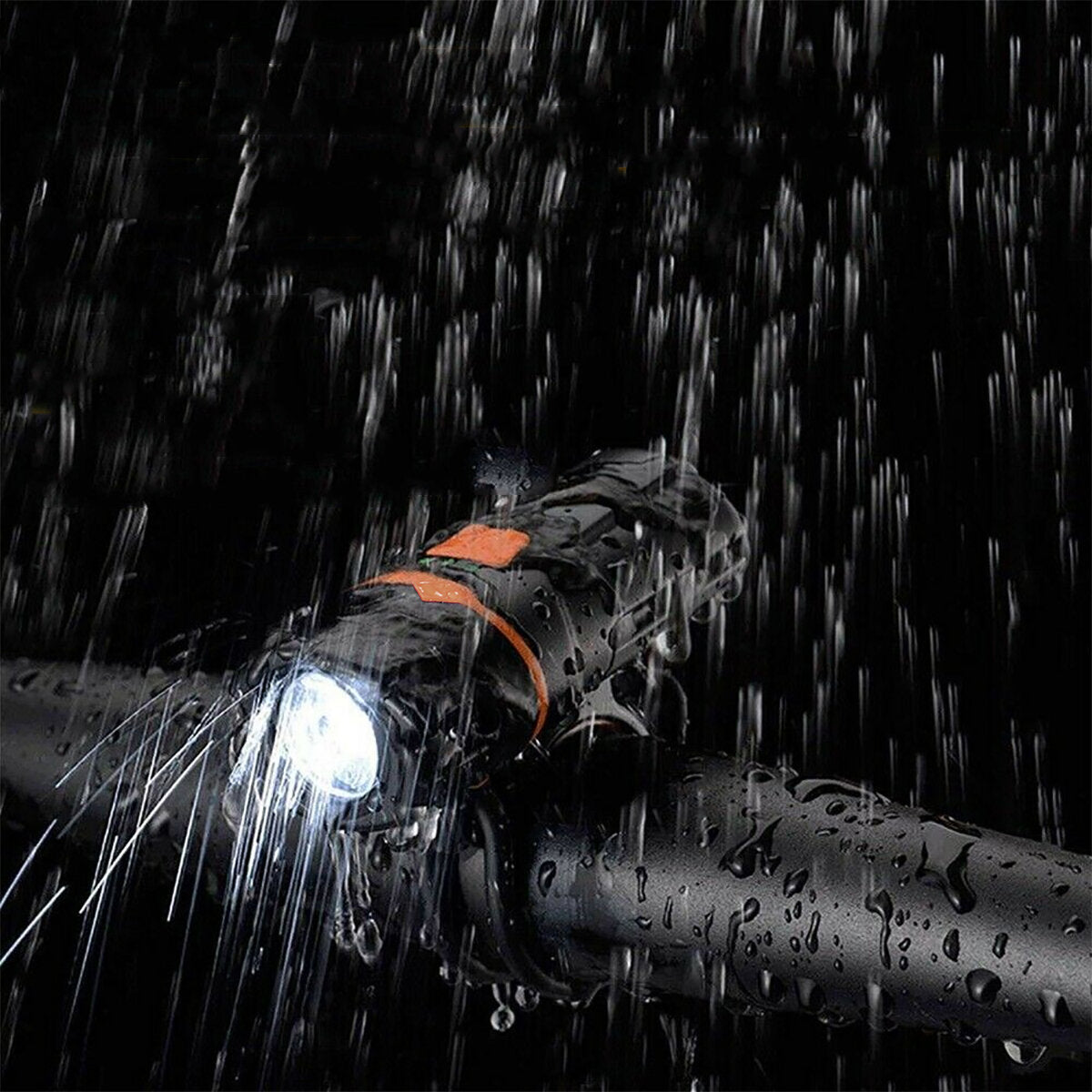 800Lm 1200mAh Aluminum Alloy Waterproof Shockproof USB Charging Bike Headlight USB Charging Light