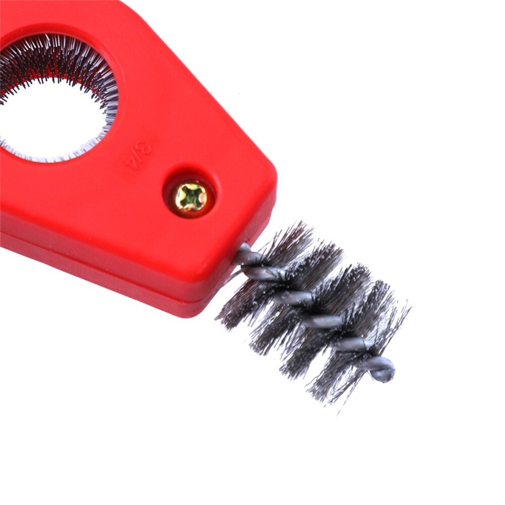 4 in 1 Copper Tube Polishing Chamfering Set Double-ended Pipe Cleaning Brush Test Tube Wire Brush Cleaning Polishing Tool