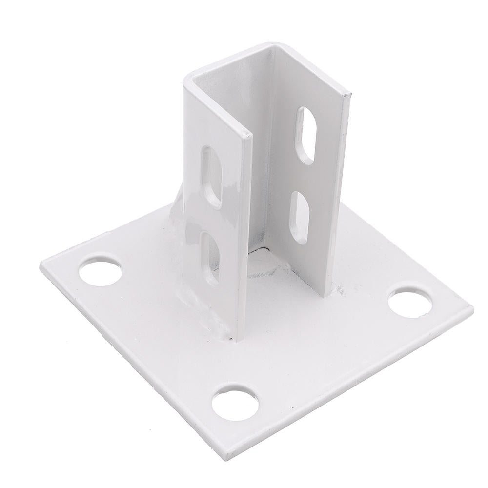 Aluminum Extrusions Square Foot Connector Cup Ground Fence Guardrail Base Accessories