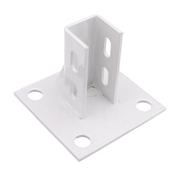 Aluminum Extrusions Square Foot Connector Cup Ground Fence Guardrail Base Accessories