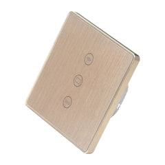 WiFi Curtain Switch Type 86 EU Standard Metal Frame Brushed Wall Curtain Switch
