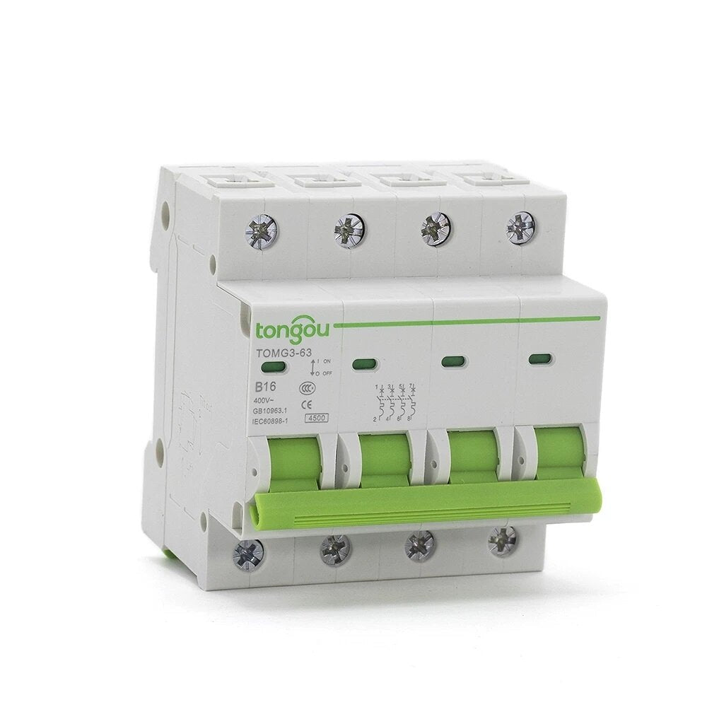 DIN Rail Miniature Circuit Breaker 110V/230V/400V 4.5KA Type B