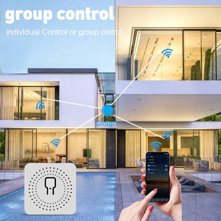 Smart Wireless Mini WiFi On-Off Switch Home Promise Brightness Switch Voice Voice Control