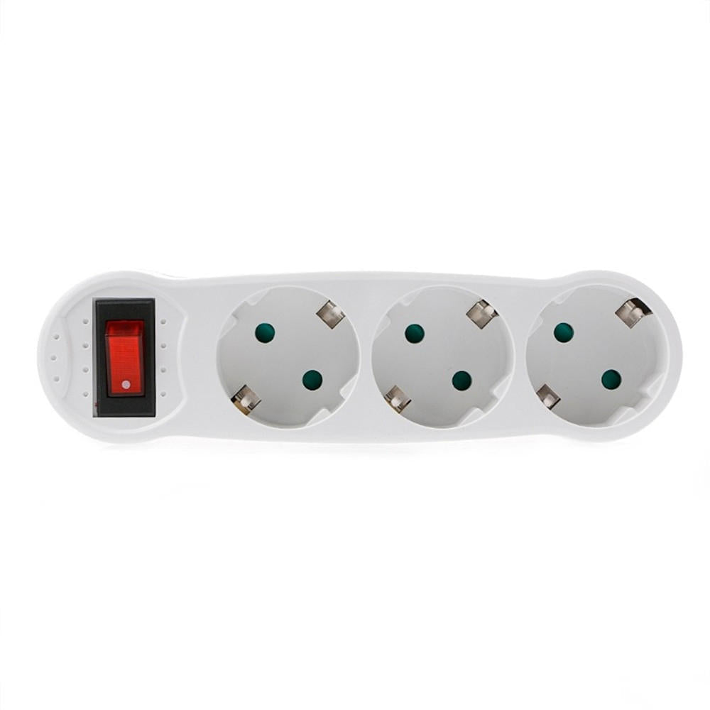 European Standard German Standard One to Three Conversion Socket Adapter Charger with Switch For Smart Home