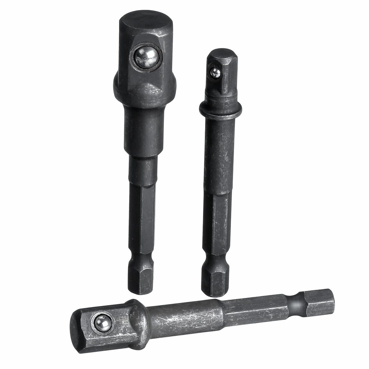 3pcs 65/73mm 1/4 Inch Socket Adapter Impact Hex Shank Drill Bit Power Extension Bar