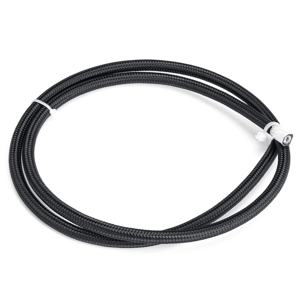 3FT Fuel Hose Oil Gas Line Pipe PTFE Nylon Stainless Steel Hose