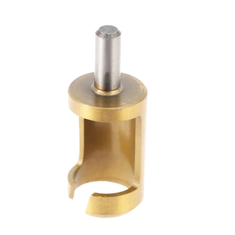 4pcs 6/10/13/16mm Round Shank Titanium Coated Tenon Plug Cutters Wood Plug Hole Cutter