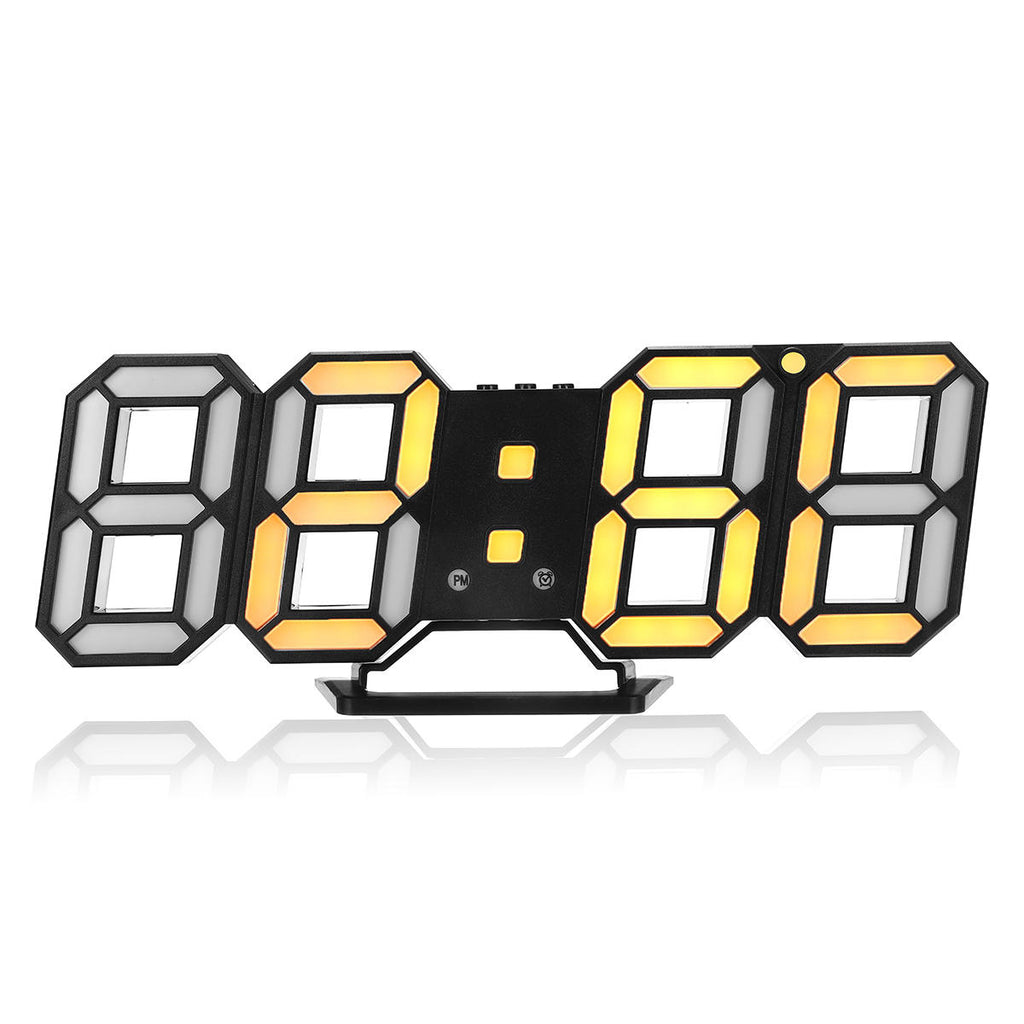 Large Modern Design Digital Led Wall Clock Watches 24 Or 12-Hour Display