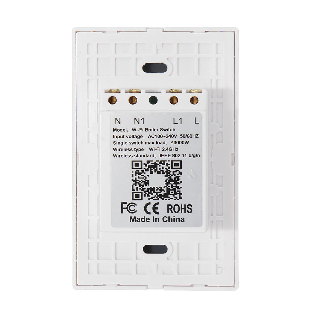 WiFi Smart Boiler 16A Switch Water Heater Tuya APP Remote Control Alexa Google Home Voice Control Glass Panel
