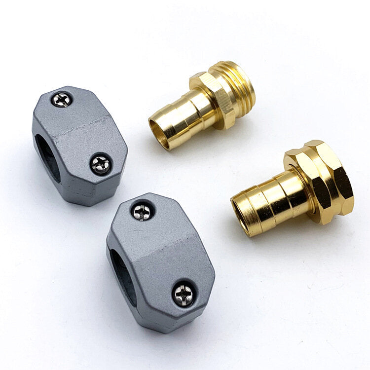 2Pcs Garden Hose Repair Fittings Aluminum Male and Female Hose End Water Hose Repair Connector