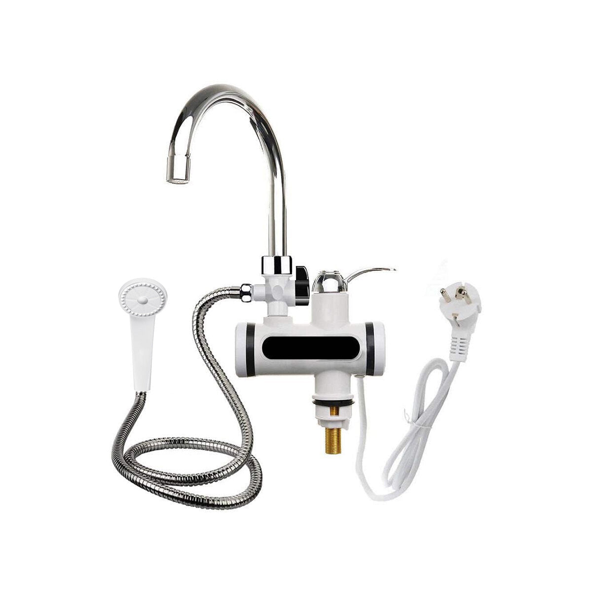 360 Electric Heater LED Tap Faucet Hot Water Bathroom Kitchen Fast Instant Heat