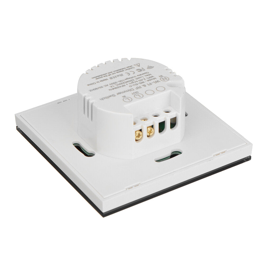 Black WiFi+RF Smart Light Dimmer Switch 2/3Way Muilti-Control Smart Life/Tuya APP Control Works with Alexa Google Voice Assistants