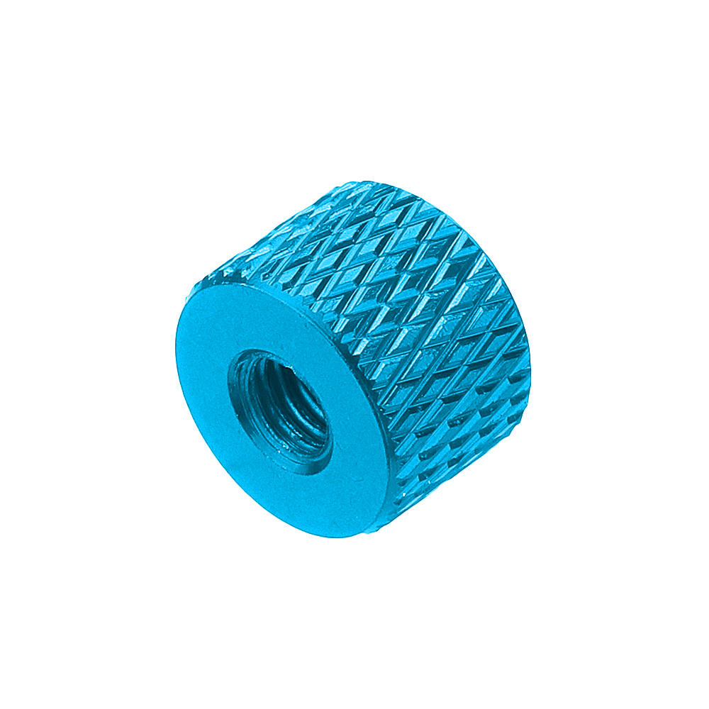 M4AN5 10Pcs M4 Blind Hole Thread Aluminum Alloy Knurled Thumb Nut Hand-Tight Screw Nut Multi-Color
