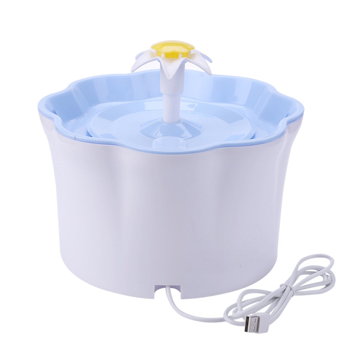 Automatic Pet Drinking Fountain 2.6L DC5V USB Charging Lily Shape-with/without Mat