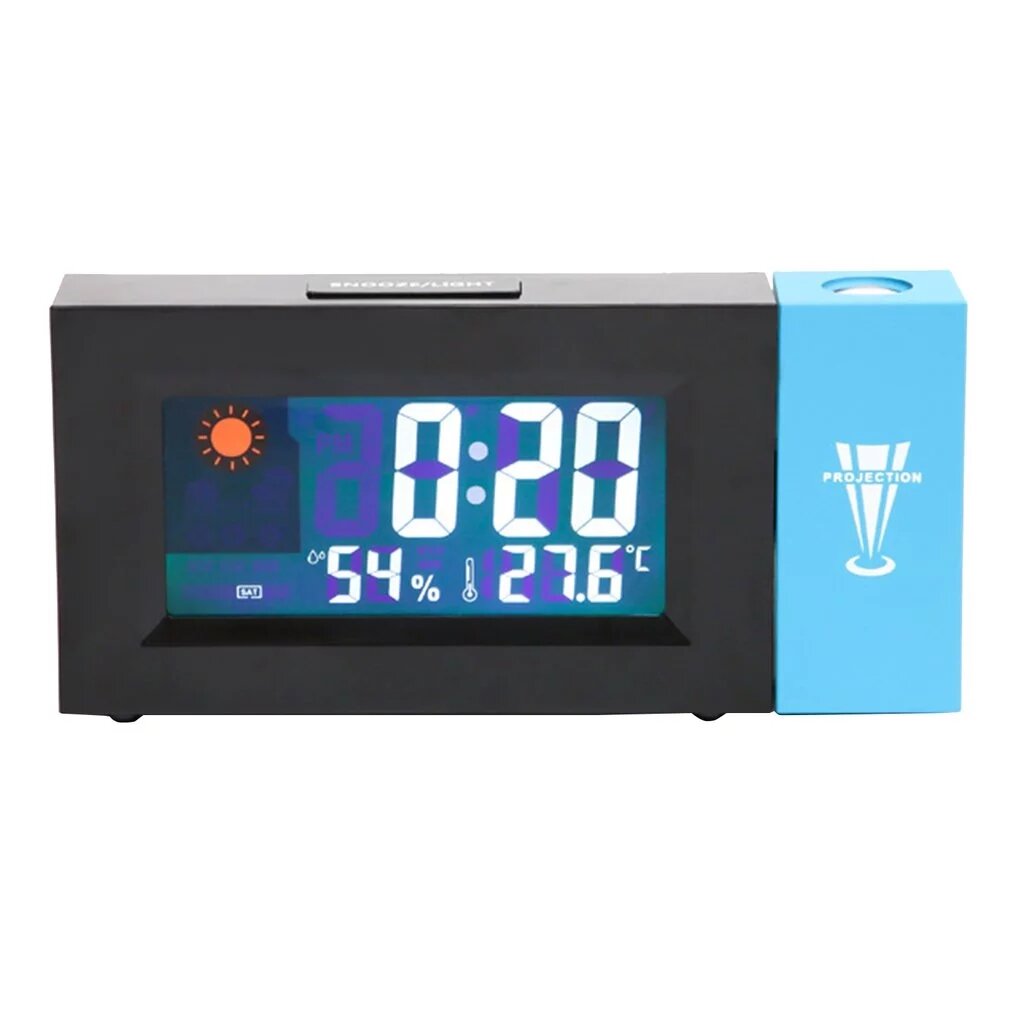 Digital Projector Weather Station Alarm Clock Perpetual Calendar Thermo-hygrometer Electronic LCD Clock Thermometer