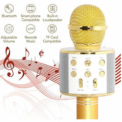 microphone with LED Lights, Bluetooth, Studio microphone, Corner Recorder