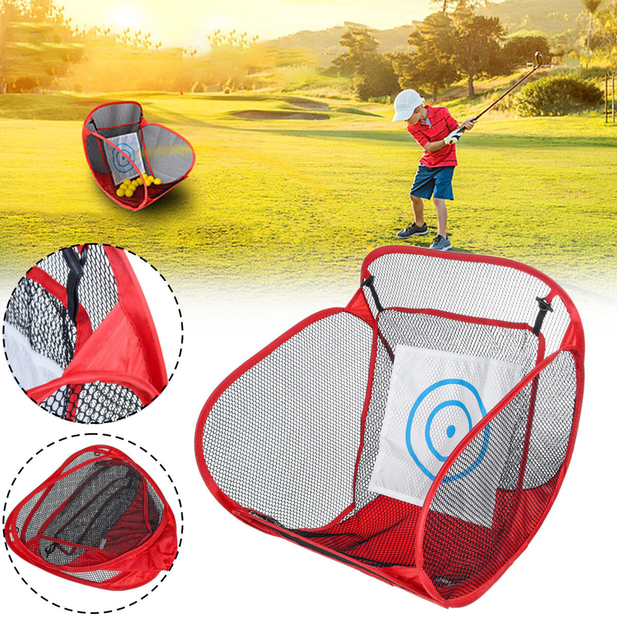 500cm Golf Chipping Practice Net Oxford Cloth Target Net Golf Training