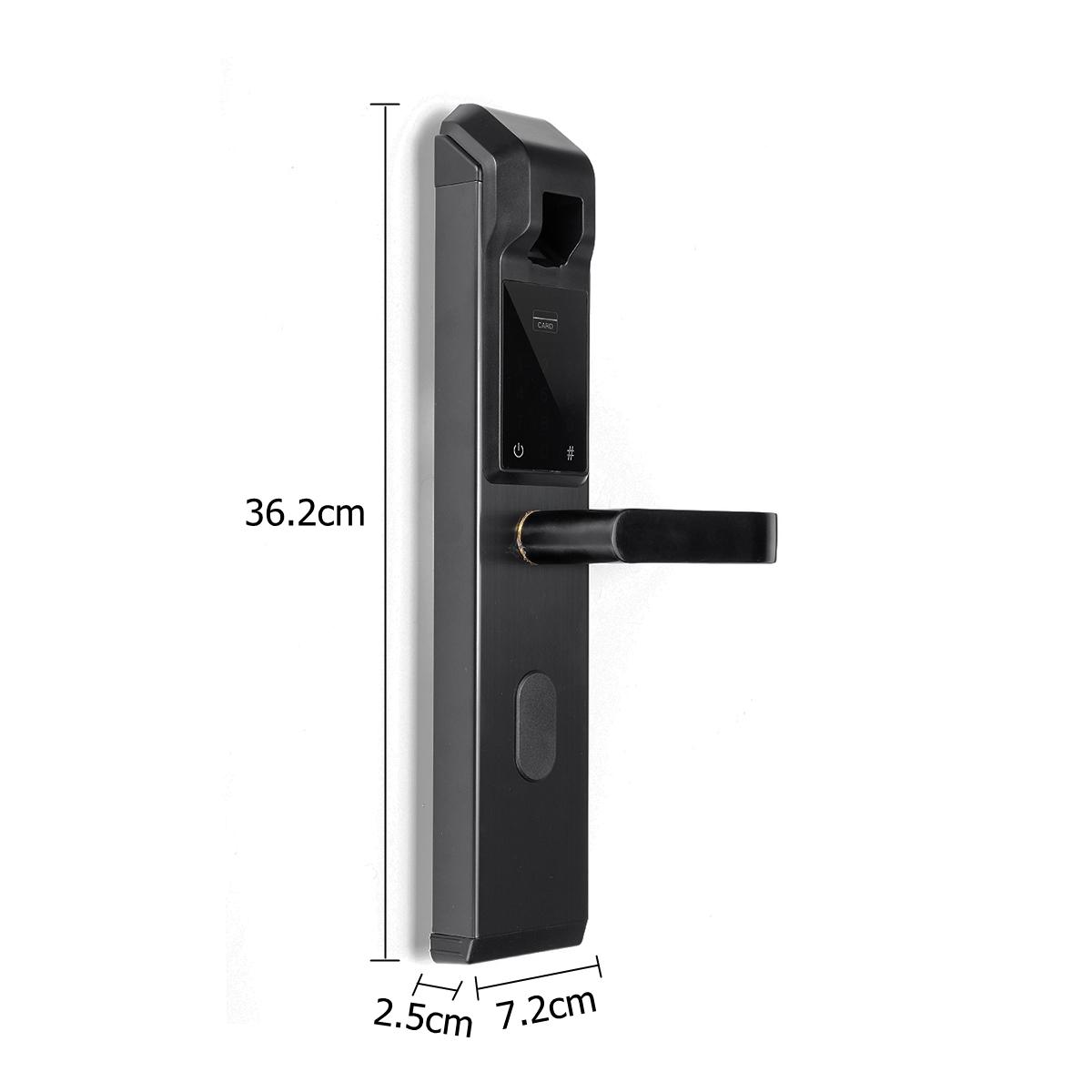 Smart Optical/Semiconductor Door Lock Fingerprint/Card/Password/Key/APP Control Access Security Doorlock