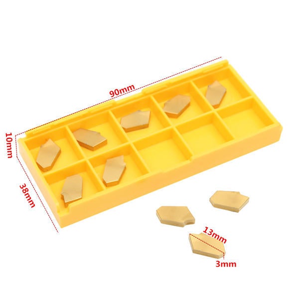 10pcs Carbide Inserts Turning Tool Holder Carbide Cutter Lathe Blades