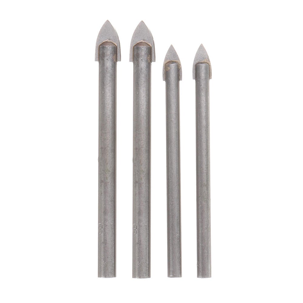 4Pcs 6/8mm Alloy Steel Triangle Drill Bits for Ceramic Wall Concrete Hole Opener