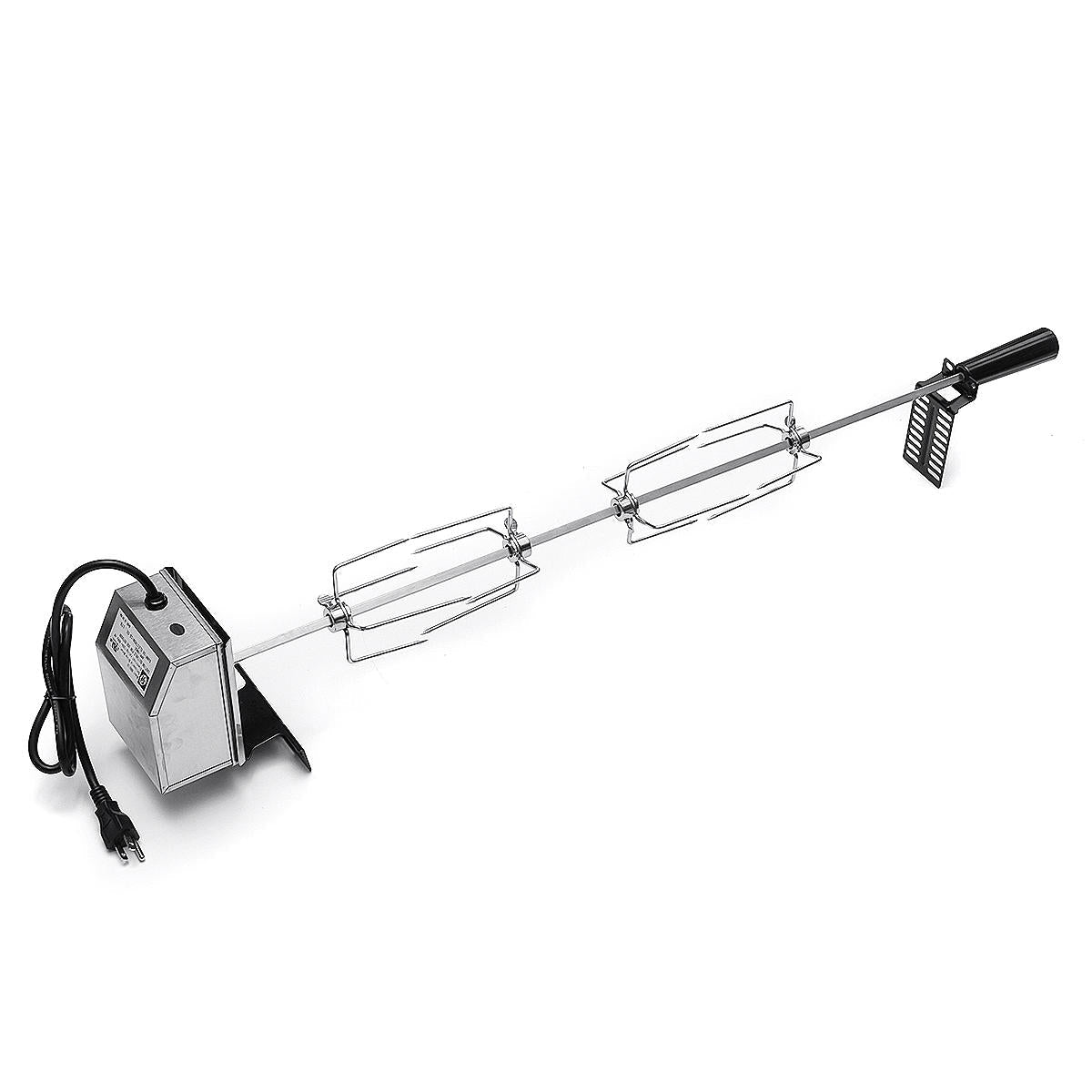 4W Stainless Steel Rotisserie BBQ Spit Rod Grill Roaster Camping BBQ Tools Set