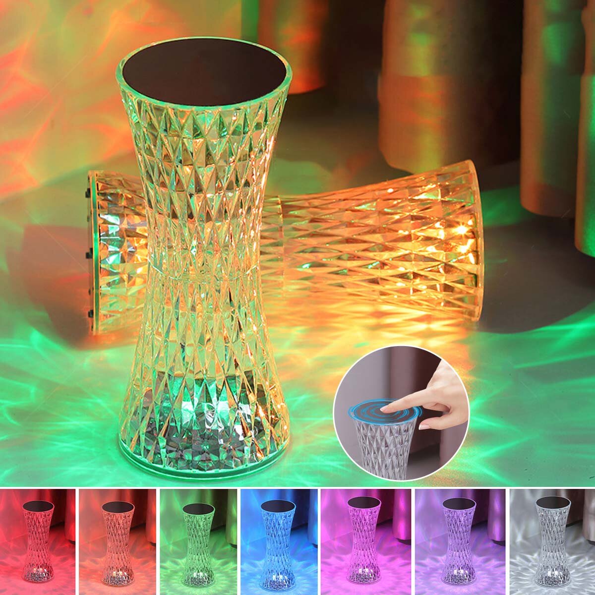 Atmosphere Light Touch Sensor USB Charging Acrylic Lamp Bar Light Restaurant Table Lamps Romantic Nightlight