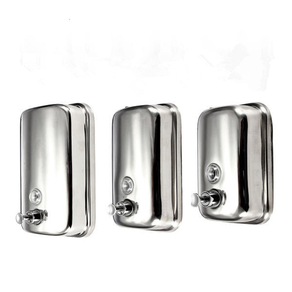 Stainless Steel Wall-mounted Liquid Soap Dispenser Shower Body Wash Shampoo Hand Sanitizer Dispenser Box for Hotel Batehroom Kitchen