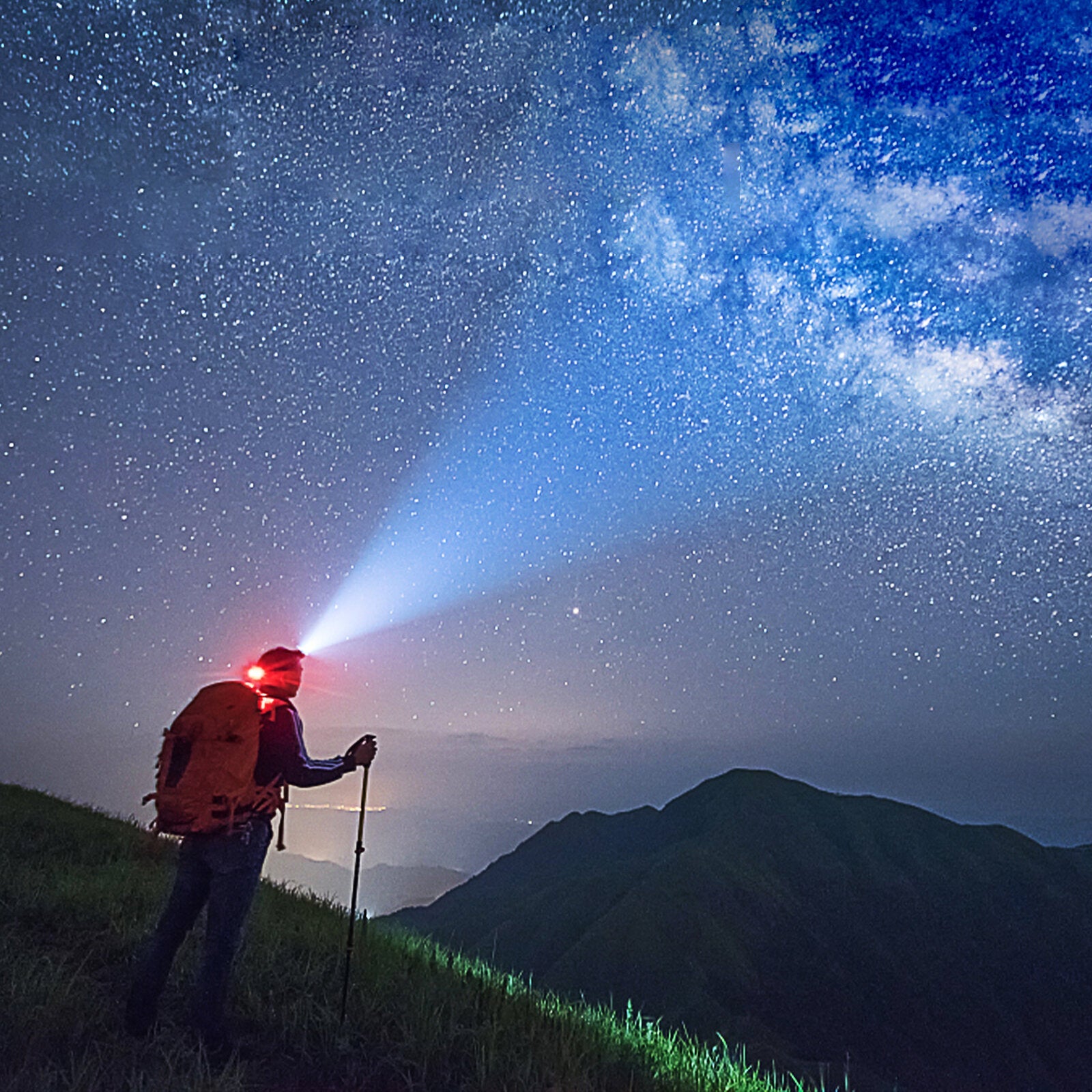 LED Headlamp 90 Adjustable 4 Modes USB Rechargeable Professional Flashlight Spotlight Hunting Camping Fishing